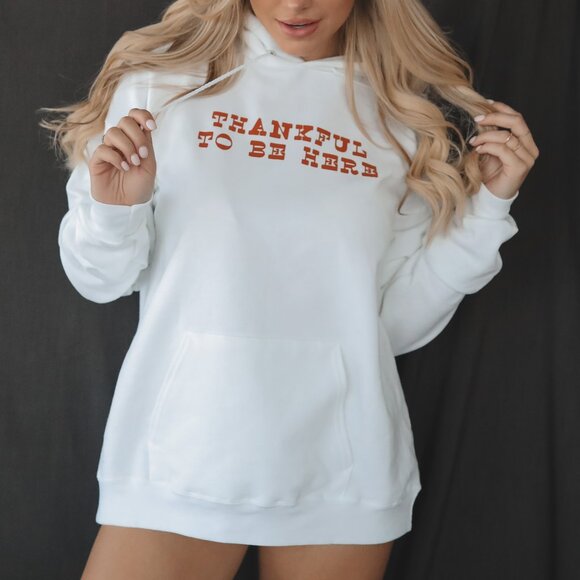 AMAZING LACE Thankful Holiday Pumpkin Spice Hoodie - Picture 3 of 3